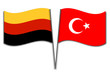 Deutsch-Türkische Flagge, Turkish-German flag, Icon