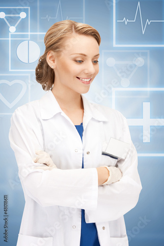 Photo: attractive female doctor attractive female doctor