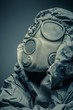 Man in protective suit