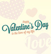 Vector Happy Valentine's Day Card