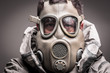 Man in protective suit