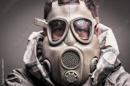 Photo: Man in protective suit Man in protective suit