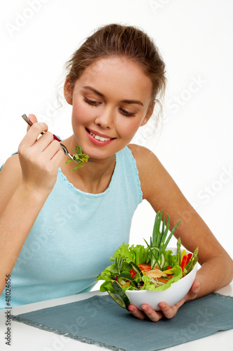 Photo: Young vegetarian Young vegetarian