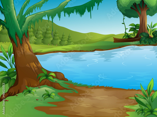 Vector: A river A river
