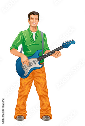 Vector: Guitarist Guitarist