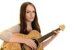 Young girl with guitar.