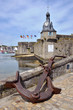 Marine anchor at Ville Close of Concarneau in France