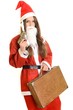 Santa helper aiming shotgun