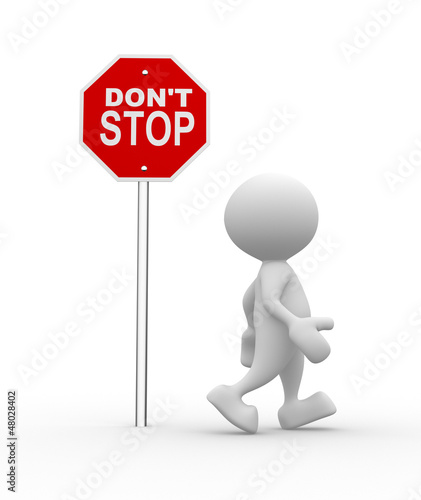 Illustration: Don't stop Don't stop