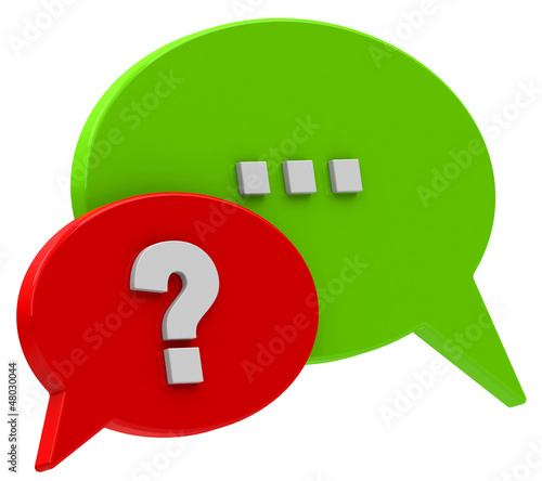 Illustration: Frage und Antwort Frage und Antwort