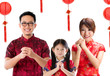 Chinese family greeting