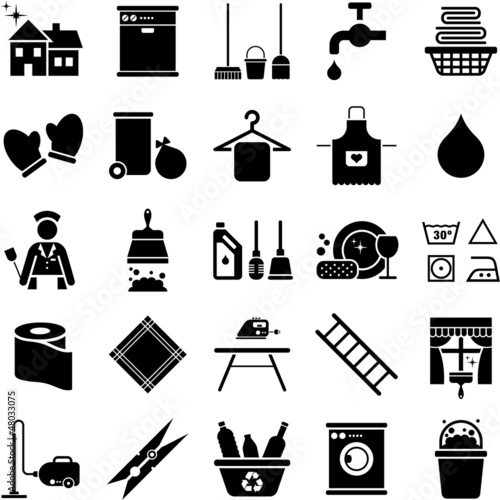 Vector: House Cleaning icons House Cleaning icons