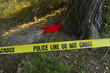 Crime scene: Police line do not cross tape