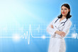 Illustration with heart beat