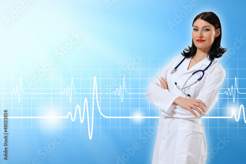 Photo: Illustration with heart beat Illustration with heart beat