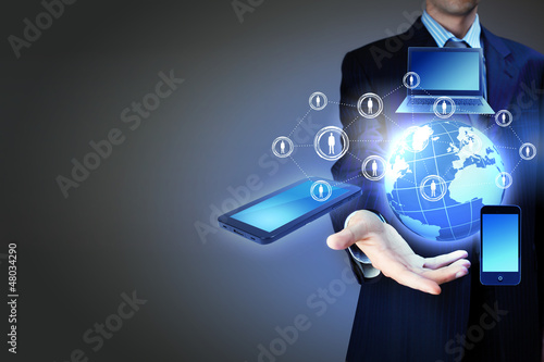 Photo: Modern wireless technology and social media Modern wireless technology and social media