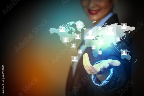 Photo: Modern wireless technology and social media Modern wireless technology and social media