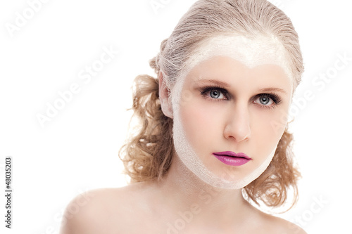 Photo: Herzform im Gesicht Herzform im Gesicht
