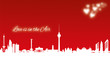 Valentinstag Berlin 21 x 11 cm
