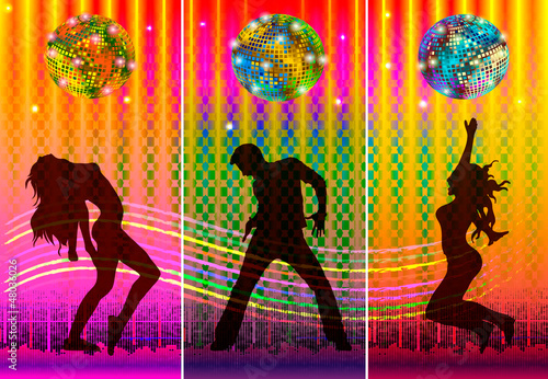 Vector: Dance in the color of the night Dance in the color of the night