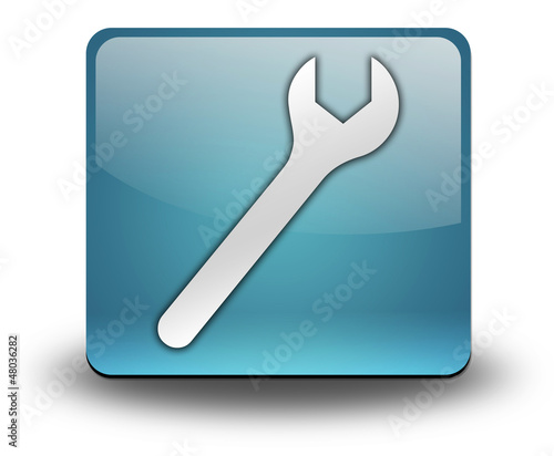 Illustration: Light Blue 3D Effect Icon "Mechanic" Light Blue 3D Effect Icon "Mechanic"