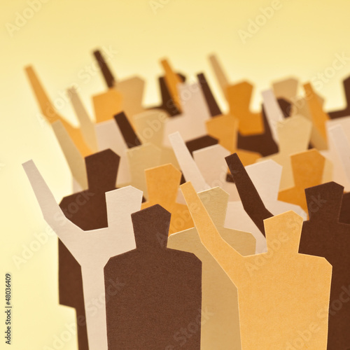 Photo: Society on disagreement / Divided crowd Society on disagreement / Divided crowd