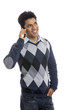 Young man talking in phone.