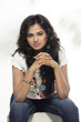 Foto: Indian young petty girl in modern dress. Indian young petty girl in modern dress.