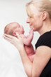 kuschelnde Mama