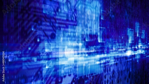 Illustration: Abstract technological background Abstract technological background
