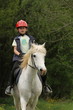 Mädchen auf Pony