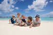 happy family on vacation