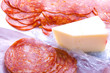 Itailan style lunch meats and ingredients