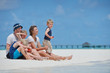 happy family on vacation