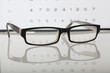 Photo: Glasses and eye chart Glasses and eye chart