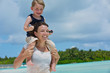 happy family on vacation