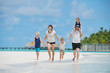 happy family on vacation