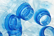Composition with empty polycarbonate plastic bottles of mineral