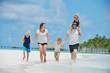 happy family on vacation