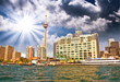 Beautiful skyline of Toronto from Lake Ontario - Canada