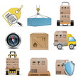 Vector logistics icons