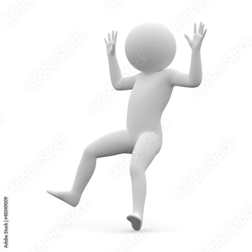 Illustration: 3d human - surprised 3d human - surprised