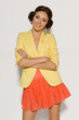 Foto: Portrait of young fashion female in mini skirt Portrait of young fashion female in mini skirt
