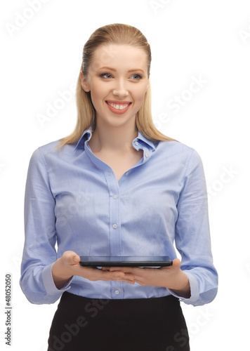 Photo: woman with tablet pc woman with tablet pc