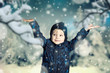 Happy Child in the Snow