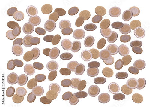 Photo: rain of european coin rain of european coin