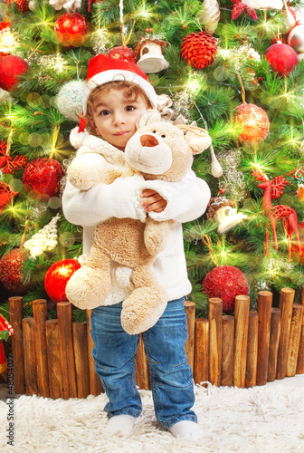 Photo: Little boy with teddy bear Little boy with teddy bear