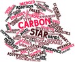 Word cloud for Carbon star