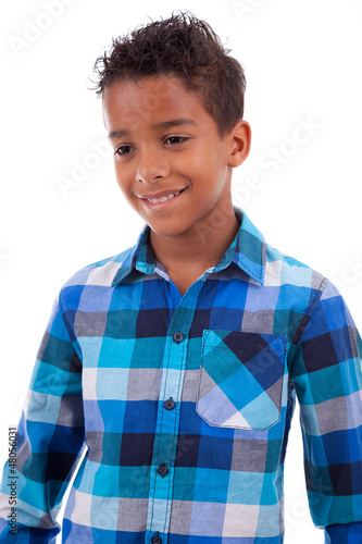 Photo: Portrait of a cute african american little boy Portrait of a cute african american little boy