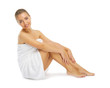 Young healthy girl isolated